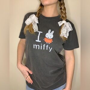 Daisy Street X Miffy Gray Graphic T-Shirt